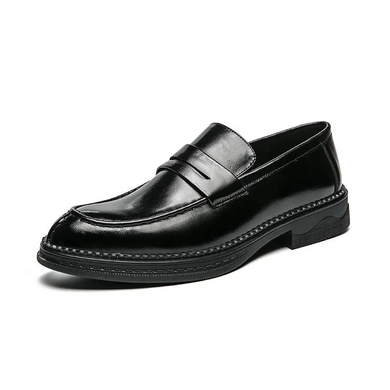2022 trend män italiensk lyx minimalistisk sko design läder klänning skor bullock carving topp läder bröllopsfest mode loafers stor storlek: US6.5-US11