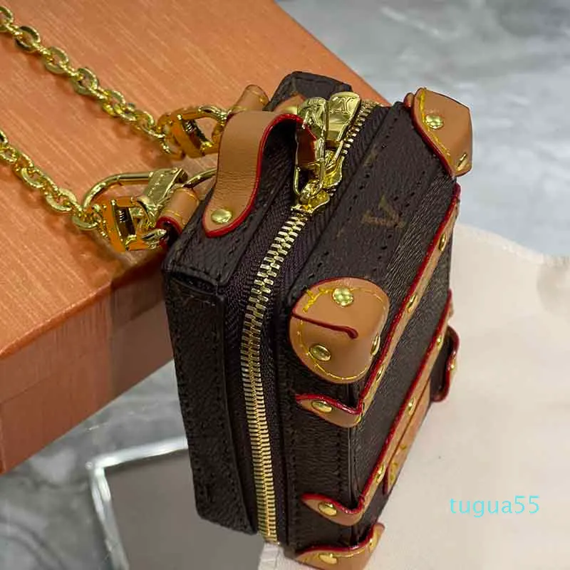 Tasarımcı mini fermuarlı madeni para çantası kadın cüzdanlar kart tutucu çoklu pochette lüks zincir debriyaj çantası tote çantaları moda crossbody el290m