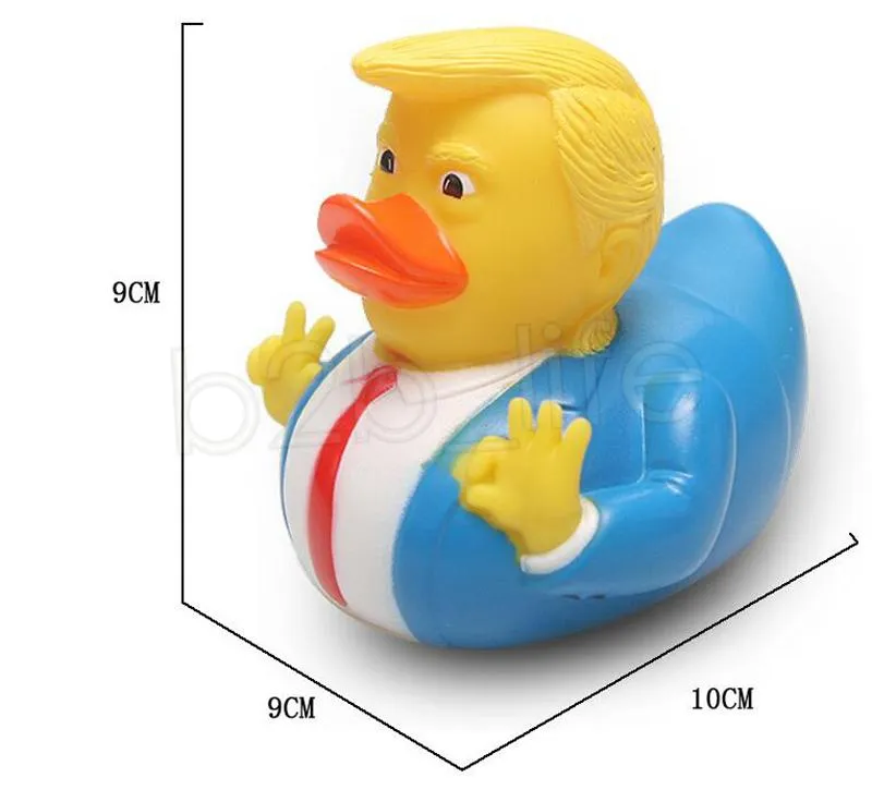 Bath Duck Brinquedo Duche Água Flutuando EUA Presidente Borracha Bebê Engraçado Brinquedos Novidade Presente