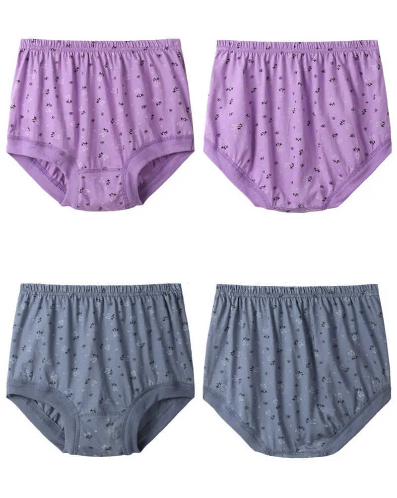 Hipster Grandes Tailles Femme Culotte Sexy Sous-Vêtements En Coton D'âge Moyen Femmes Mémoires Culotte Respirante Femmes Sous-Vêtements Lingerie 201112