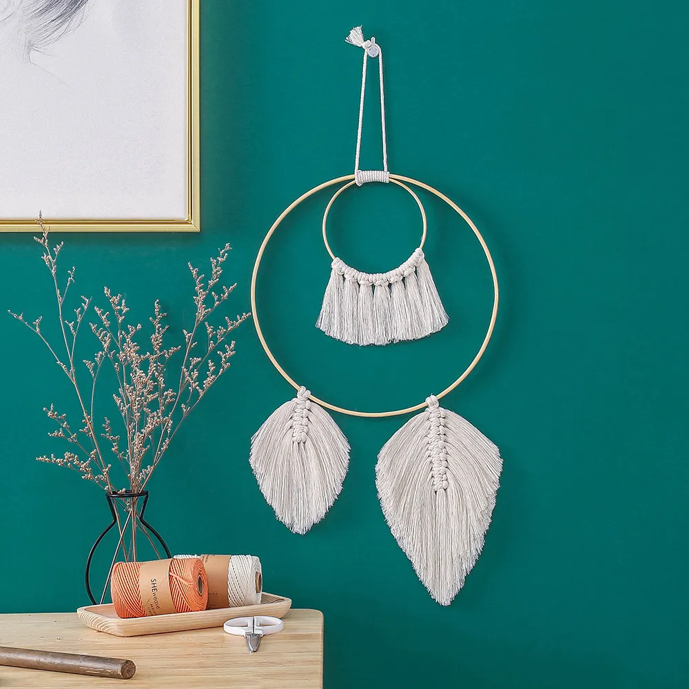 Tobestry Waiting Happie Decor Wall Tobestry Dream Catcher Macrame Psychedeliczny Witchcraft Indian Tkanina Bohemian Tapestry T200601