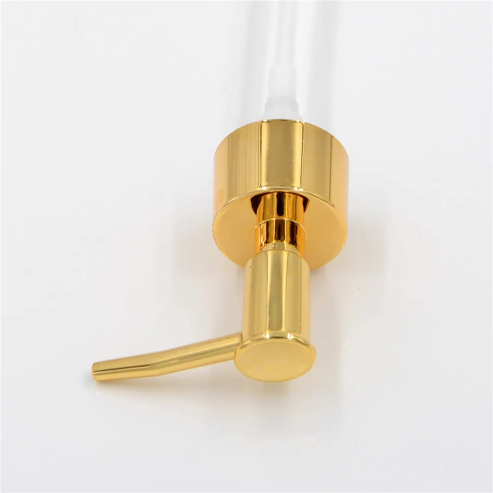 Creative New Plastic Plating Soap Pump Liquid Lotion Gel Dispenser Replacement Jar Tube Tool Gold Silver