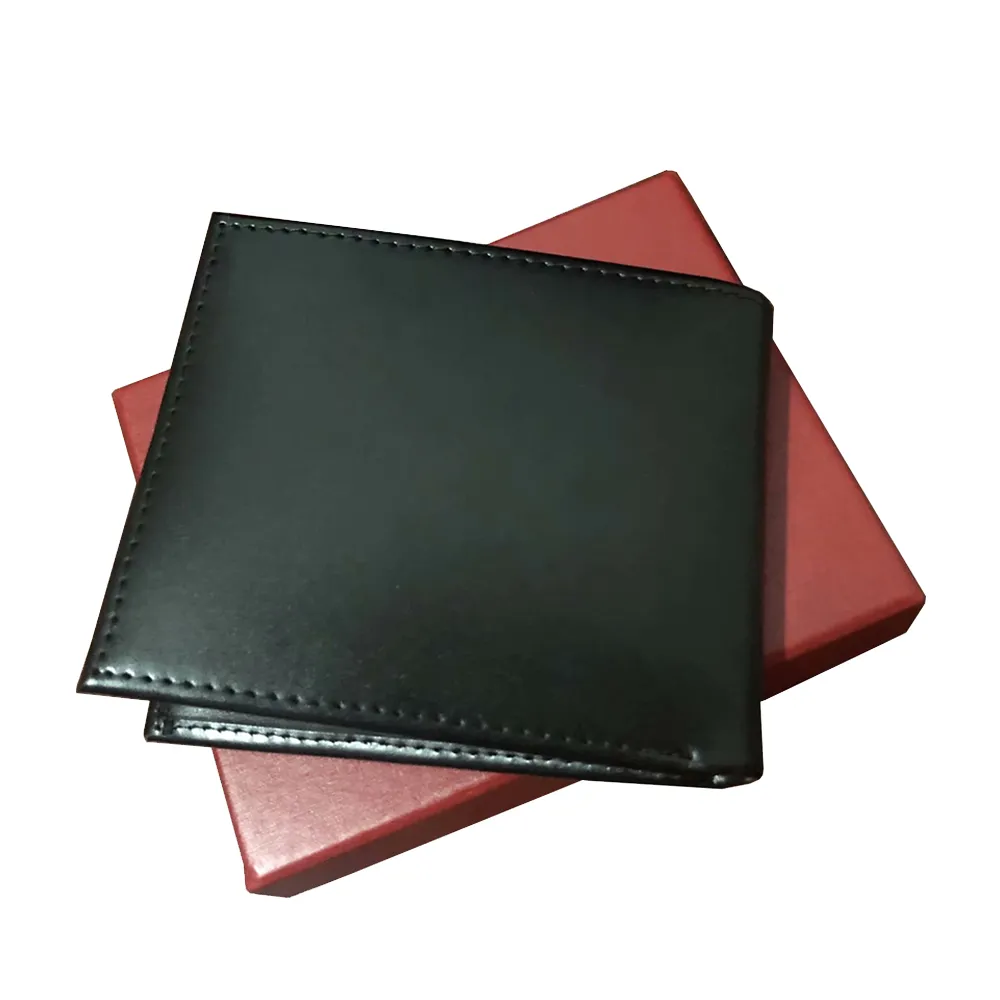 Billetera italiana para hombres billeteras de diseño de cuero para hombres de lujo para hombres con bolso con caja de polvo de caja roja2729