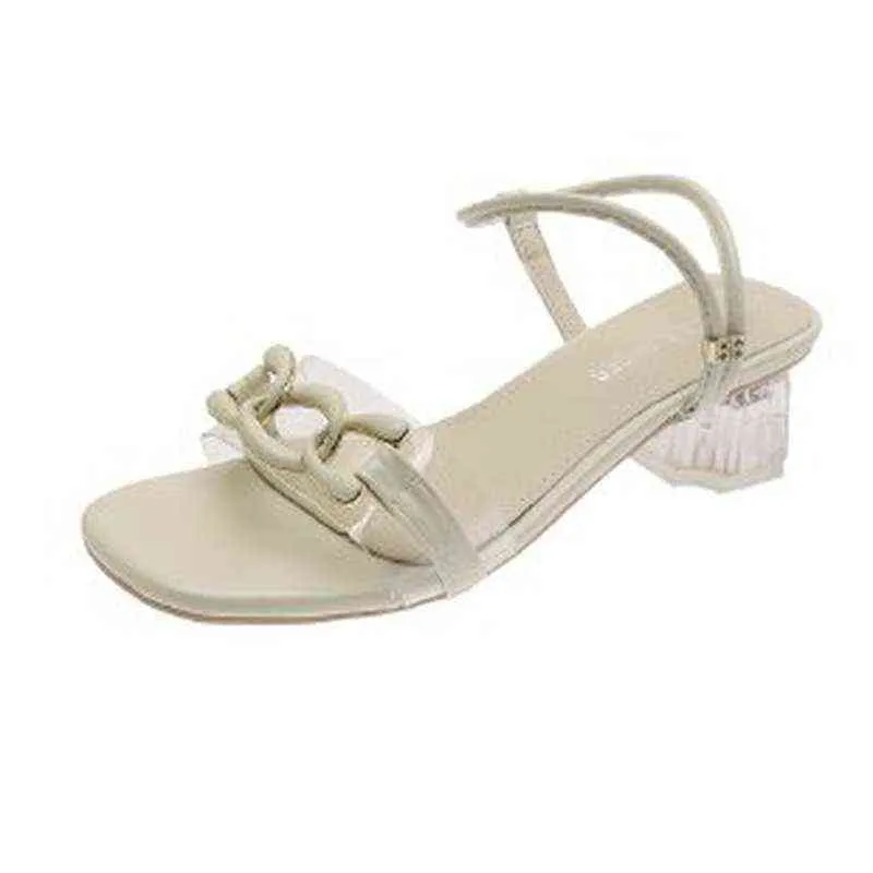 Sandels Damsandaler Lady Girl Sommar Casual Jelly Skor Hollow Out Flats Beach Högklackat Tofflor 220303