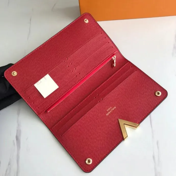 KIMONO Brand designer wallets Short Wallet Purse Card holder Original box new arrival new fashion promotion long Internal zip 2 co259B