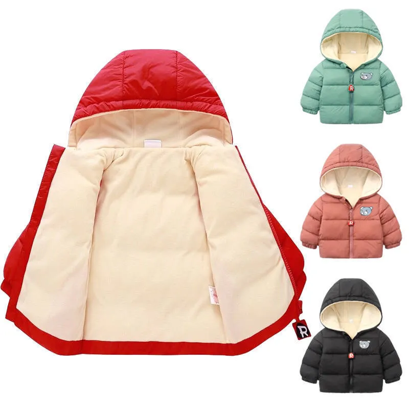 Casaco de bebê infantil Outono Casacos de inverno para meninas de bebê casaco de crianças com capuz quente outerwear casaco bebê meninos jaqueta recém-nascido roupas 201030