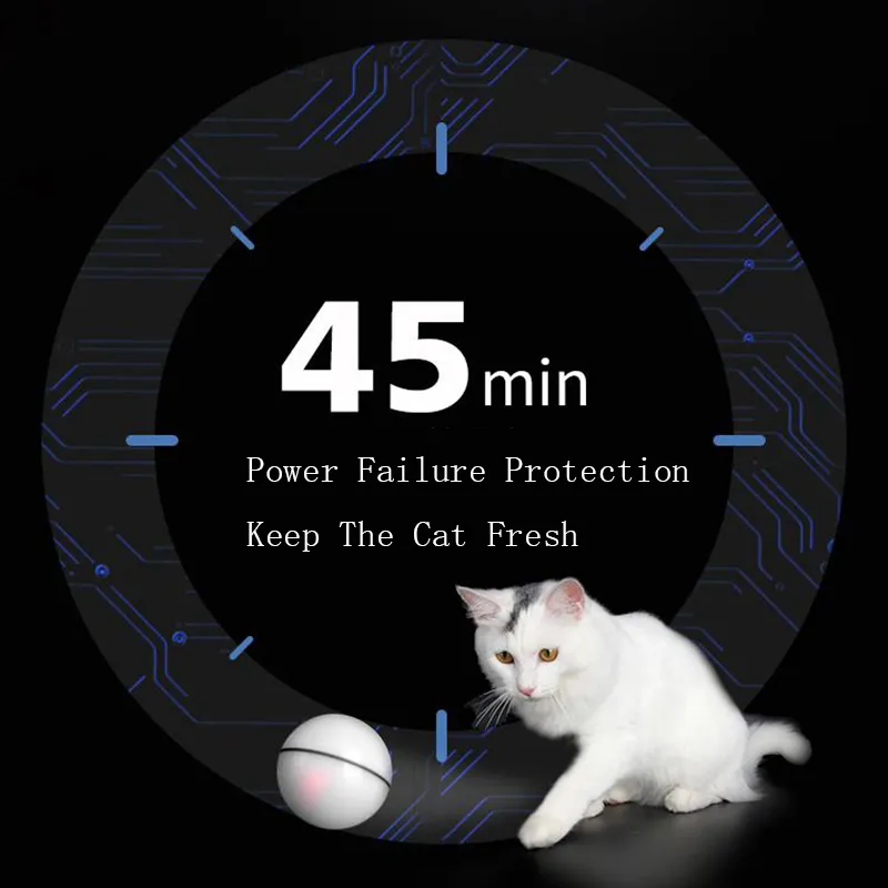 Intelligent Escaping Toy Ball Cat Dog Automatic Walk Lnteractive Sicuro Giocattoli interessanti animali domestici Forniture animali Accessori 201111