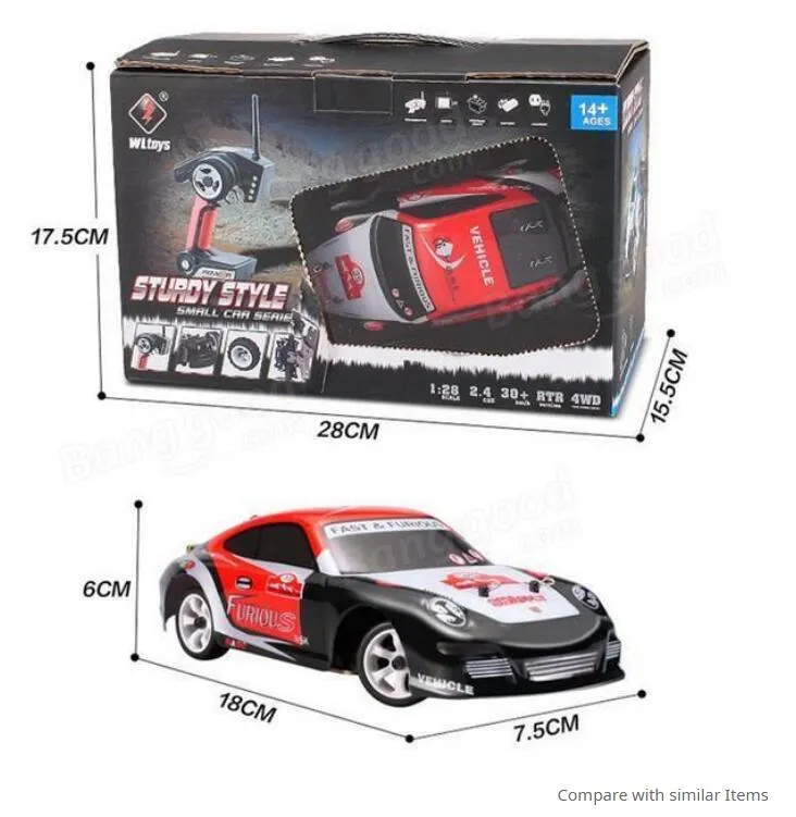 WLTOYS K969 128 24G 4WD AUTO RC AUTTURA RC 4 CANNEL CANNLI SPOLED DRIFT DRIFT CONTROLLE AUTO Y2003171640531