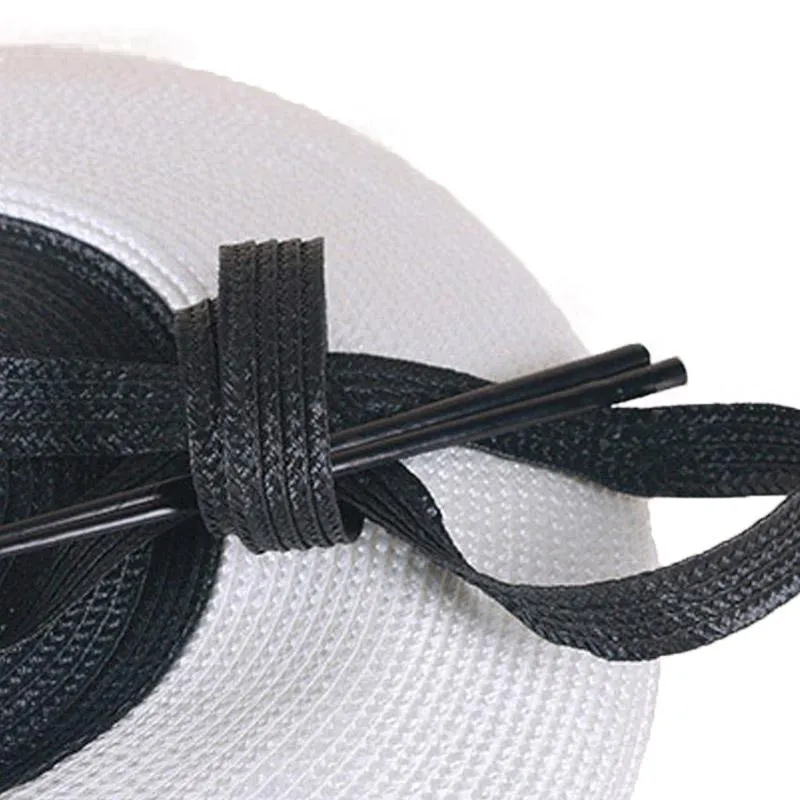 FS Fascinators Black And White Weddings Pillbox Hat For Women Straw Fedora Vintage Ladies Dress Hats12565