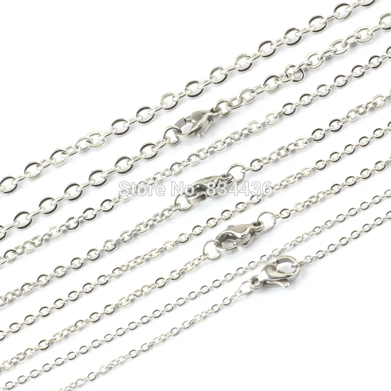 de 12 mm 15 mm 2 mm 25 mm 3 mm 4 mm 316l Chaîne de câble en acier inoxydable Colliers pour hommes femmes femme diy bijoux entier 206758547