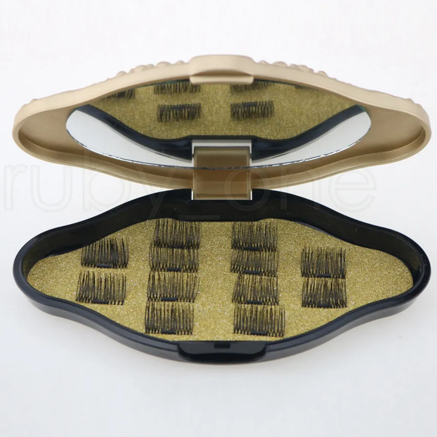 Cils magnétiques 3D faux cils aimant Invisible cils de vison 3D avec pince à épiler faux cils à bande complète épaisse