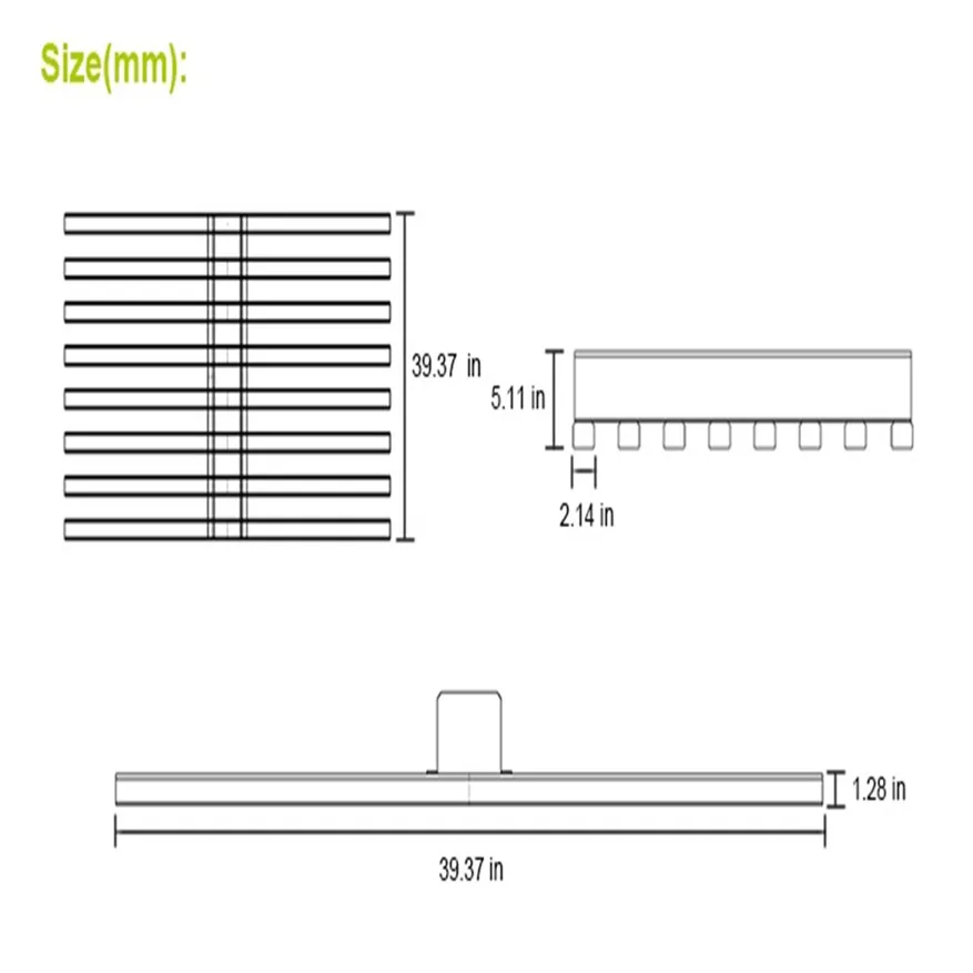 640W 8Bars ger upp till 3 75 lbs LED GROW Light Model E Användning281b dioder erbjuder hög effektivitet och Harvest290f