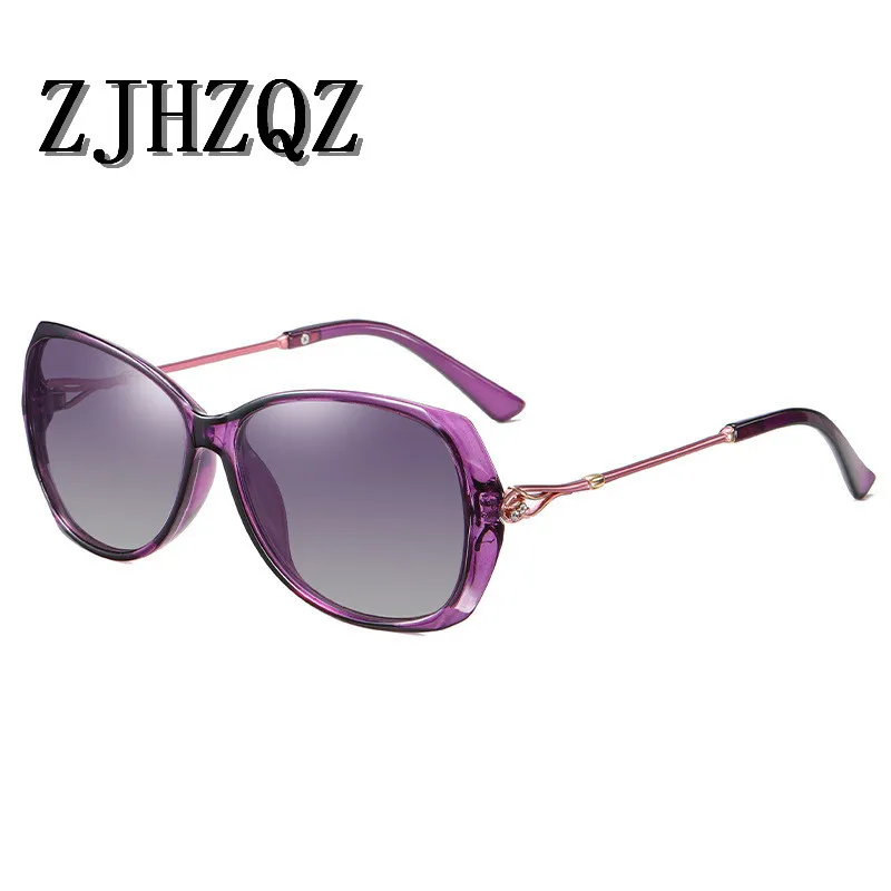 Femmes surdimensionnées surdimensionnées Polaris Pochroms Sunglasses Homme Pilot Black Rose Purple Brown Changement Couleur Transition Caméléon Lens2436109