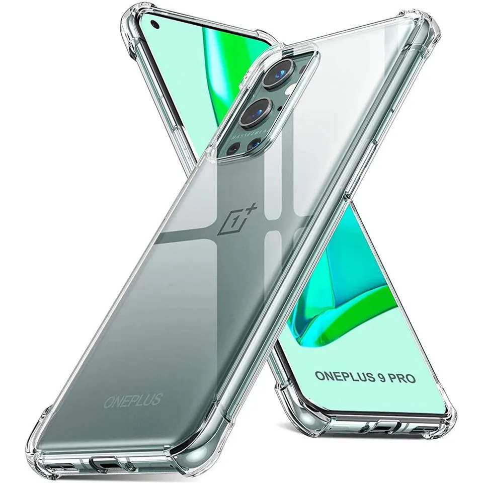 Casos cristalinos para OnePlus 9 Pro 5G Um Plus 8T 8 7 7T Nord N10 N100 Transparente Tampa de Silicone Protetor Acessórios