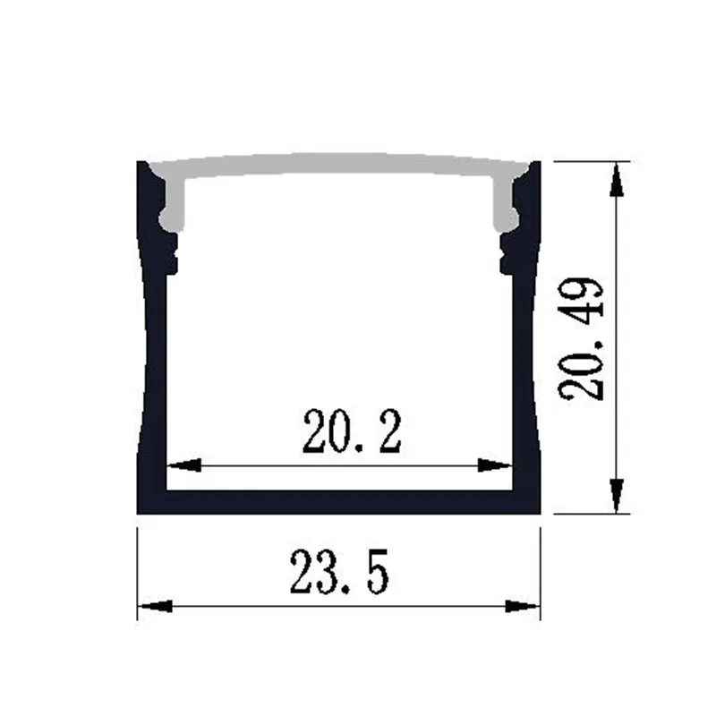 Aluminum LED Strip Fixture Channel Under Counter Cabinet Light Kit Aluminium Profile259Y