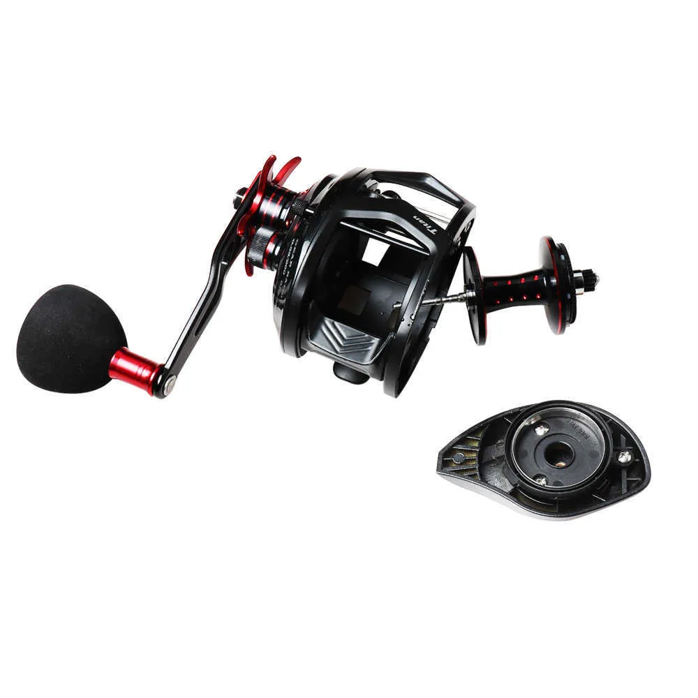 Johncoo Fishing Reel för Big Game 12 kg aluminiumlegering Body Max Power 711 för lätt jiggingrulle som kastar fiske 111 2201188203292