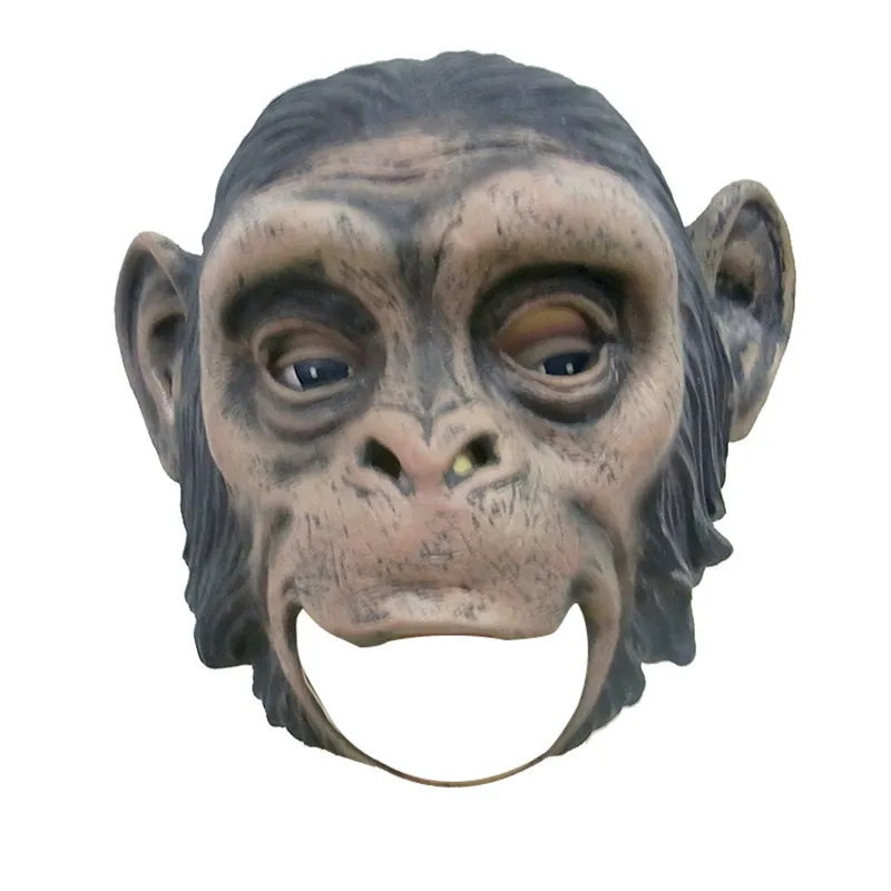 Realistic Orangutan Latex Masks Full Face Animal Monkey Mask Scary Mask Halloween Party Cosplay Prop Masquerade Fancy Dress Y6846994