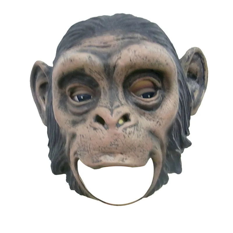 realistische Orang -Utan -Latexmasken Vollgesicht Tier Monkey Maske Scary Maske Halloween Party Cosplay Requent