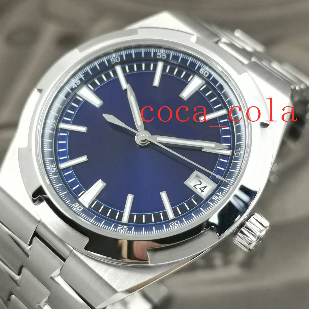 Speciaal gemaakt waterdicht horloge Bestverkochte mode-horloges heren 41 mm 4500 V blauwe wijzerplaat Mechanisch transparant automatisch saffier2814