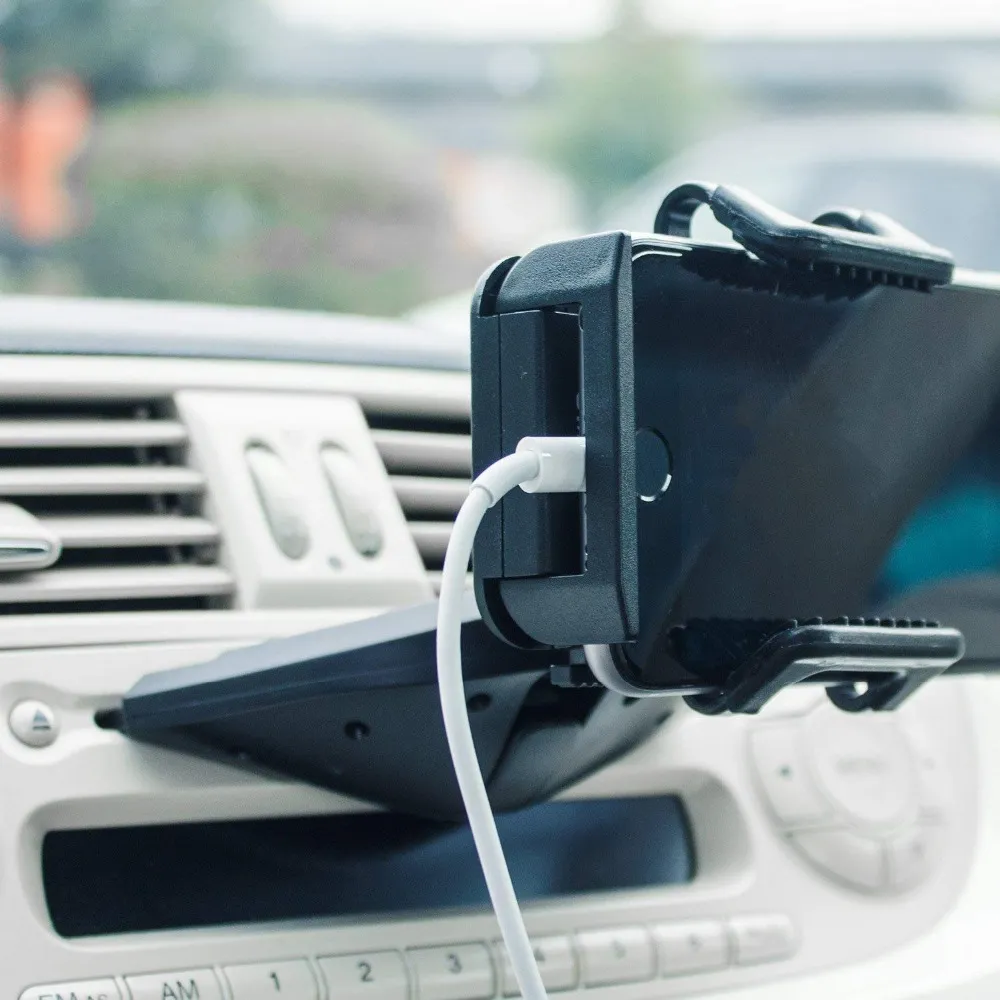 XMXCZKJ Universele autotelefoonhouder CD-sleuf Stand Mount Mobiele ondersteuning Mobiele telefoon Smartphone-houder in auto voor Iphone X 8 7S C19623856