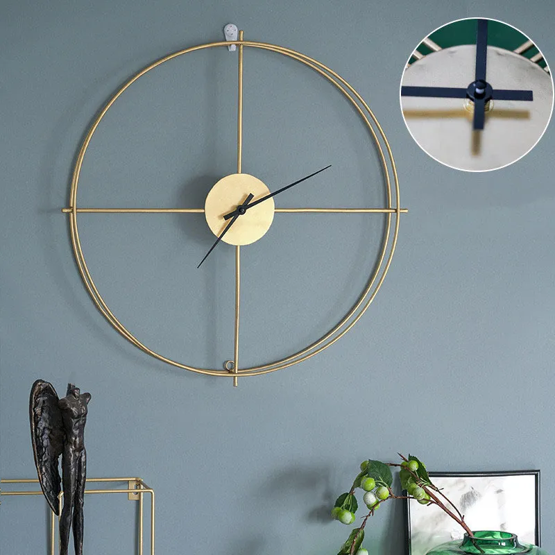 50cm Large Silent Wall Clocks Modern Design For Home Decor Office European Style Hanging Watch Y200109