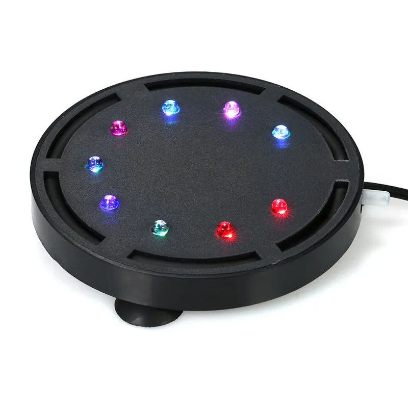 Pompe d'oxygénation Fish Tank LED coloré lumière étanche bulle aération dispositif de jardin pour rium Décoration Y200917