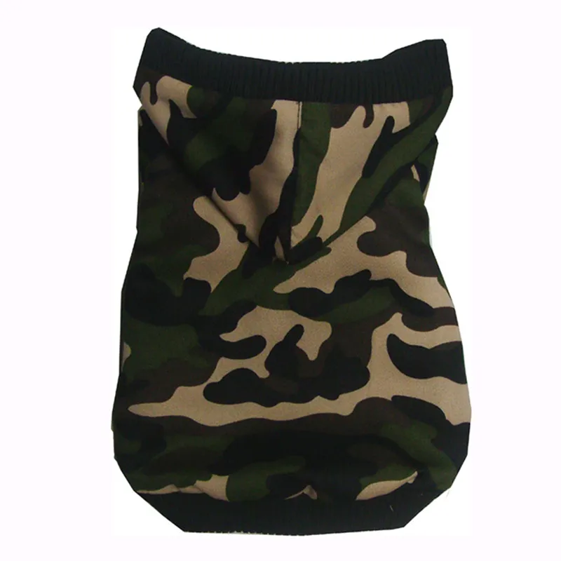 Pet Dog Abbigliamento invernale Camouflage Giacca calda con cappuccio cani di piccola taglia Addensare Cappotto di cotone a doppio strato Bulldog francese Pug T200710