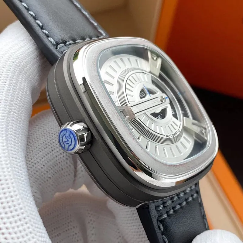 47 15 mm mężczyzn zegarków 316L zegarki ze stali nierdzewnej Automatyczny ruch mechaniczny dla Man Automatyczne zegarek zegarek