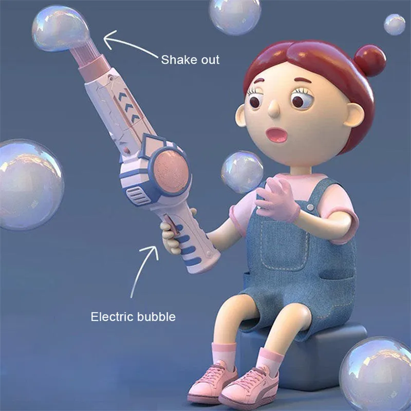 2020 nuevo verano humo máquina de burbujas mágicas suministros de boda eléctrico automático soplador de burbujas pistola niños juguetes al aire libre LJ200908