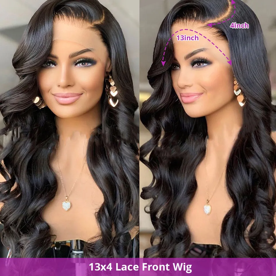 30 40 inch 360 13x6 Frontal Wigs Body Wave Lace Wigs 5x5 Lace Closure Loose Water Wavy Lace Front Human Hair Wig For Black Womenfactory dire