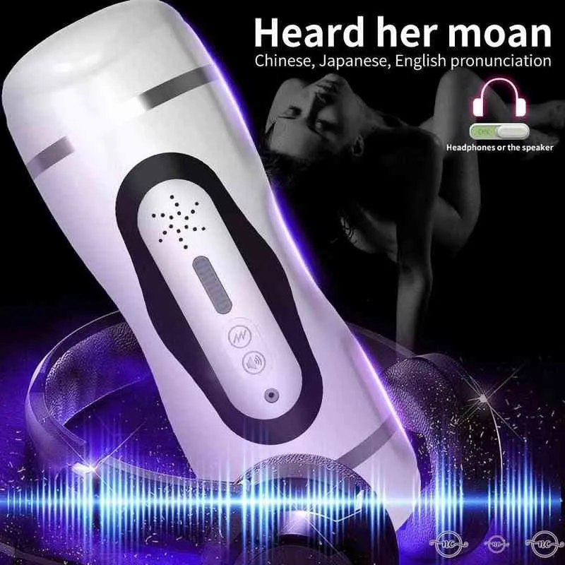 3D Pocket Pussy Adult Sex Toys for Men Real Vagina Blowjob Electric Goods Heating Automatic Oral Vibrator Male Masturbator Cup G220225