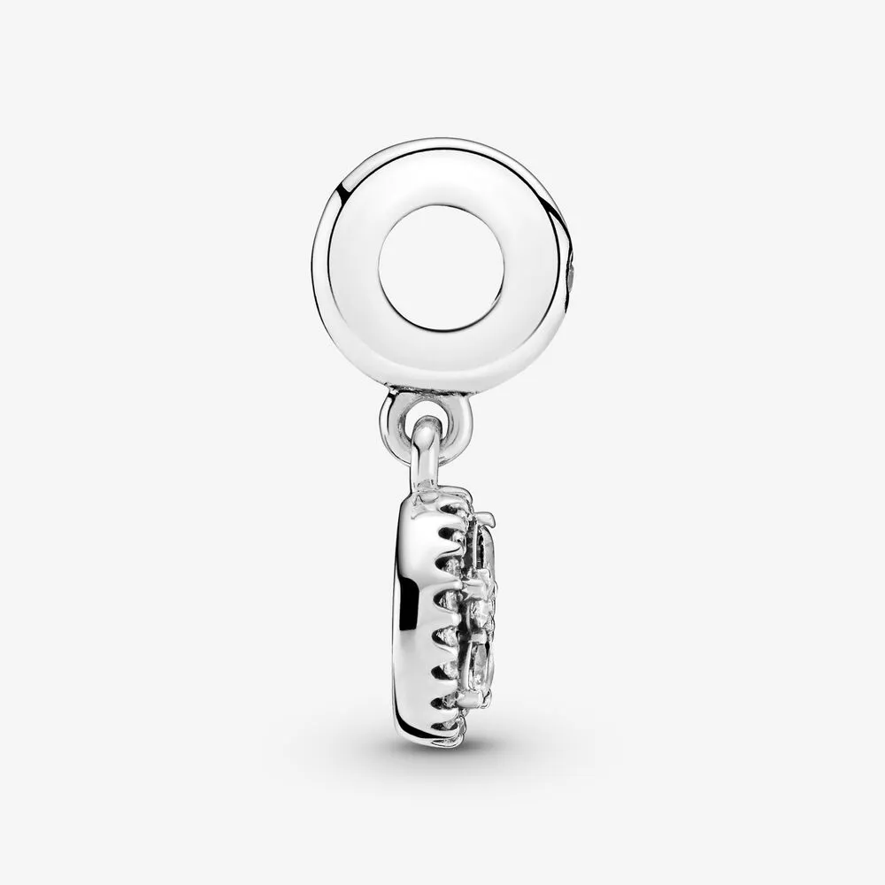 925 Sterling Silver Sparkling Flocon de neige Cercle Dangle Charm Fit Original Bracelet à breloques européen Bijoux de mode Accessoires168q