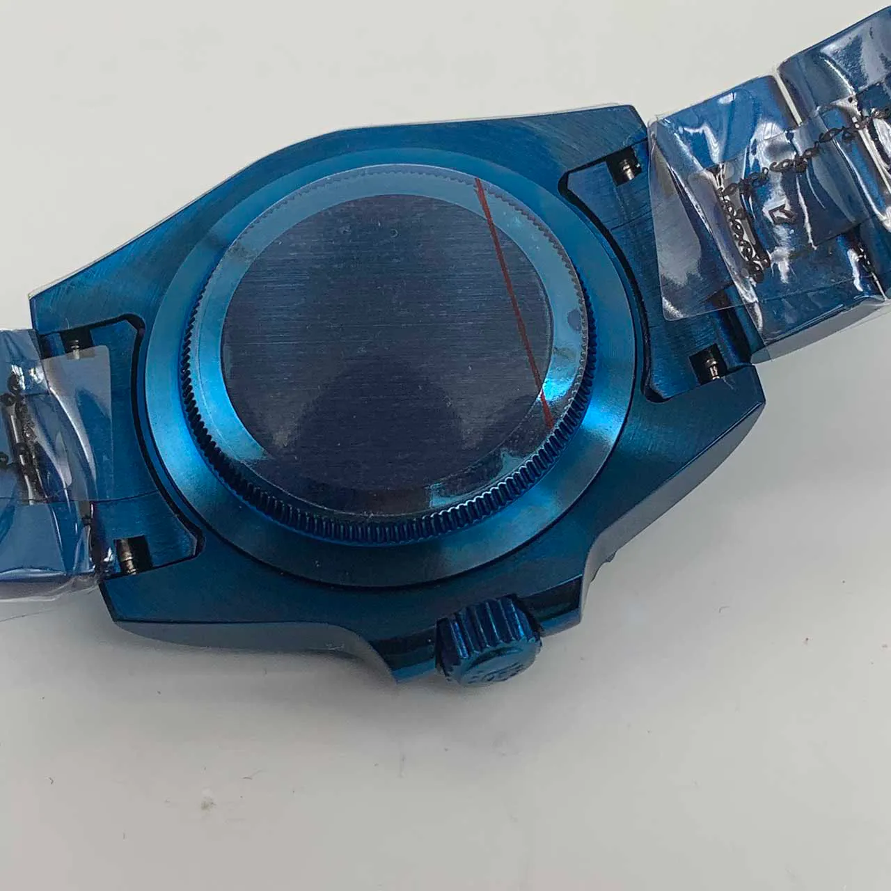 2021 New Mens Watch Black Ceramic Bezel SUB Watches Shiny Blue Plating Stainless Steel Automatic Mechanical Mens Watches 40mm MAD2489