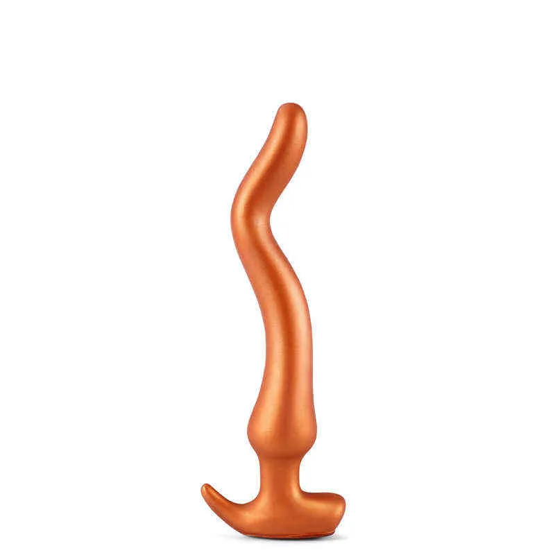 Nxy dildos anal brinquedos super macio jinlong backyard plugue masculino e fêmea masturbação dispositivo líquido sílica gel em profundidade divertido expansão adulto produtos 0225