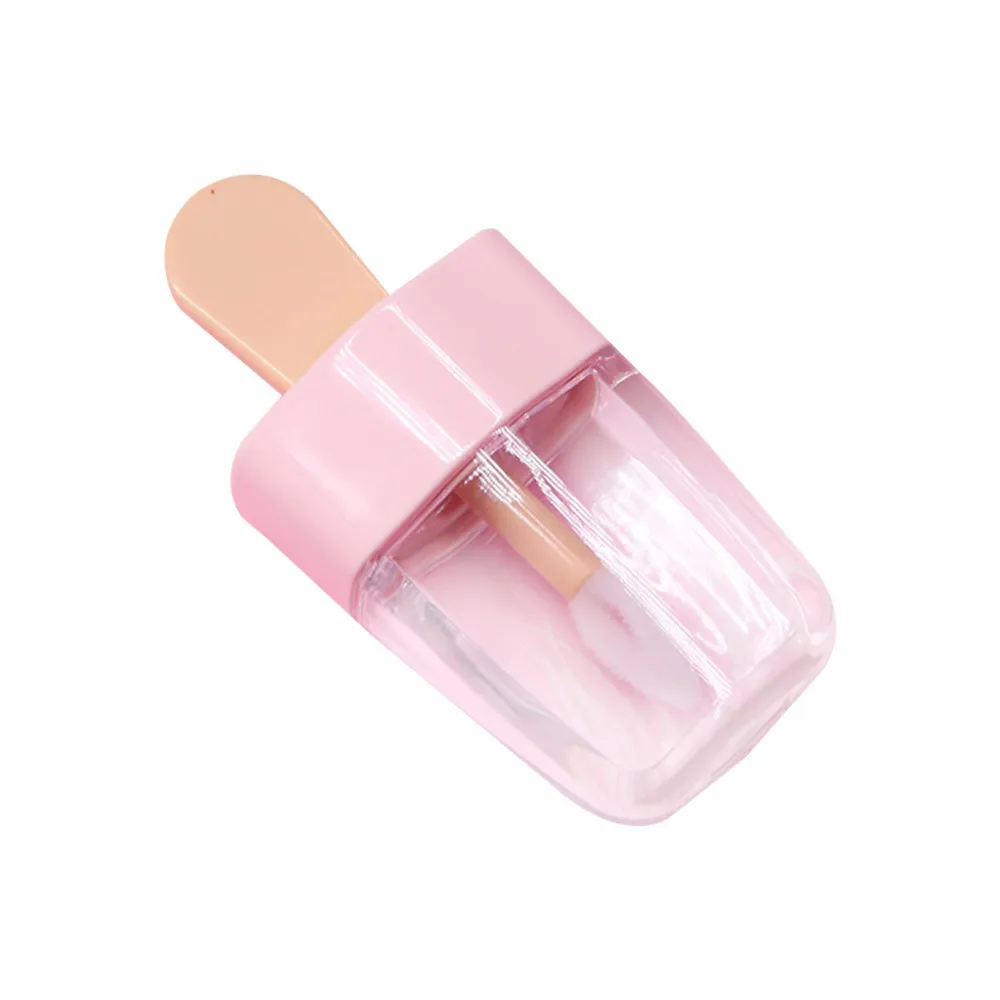 Lipgloss-Röhrchen, rosa Eiscreme-Lippenglasur, leere Tube, transparente Lippe, nachfüllbare Flasche, DIY-Kosmetikbehälter, 189 V
