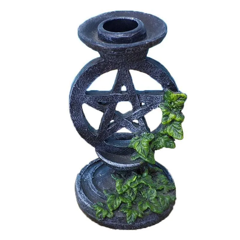 Astrologia Pentagram Candlestick Funny Tabletop Candlestick Stoisko Świecznik Uchwyt Na Home Decor Decor Wrógi Akcesoria LJ201018