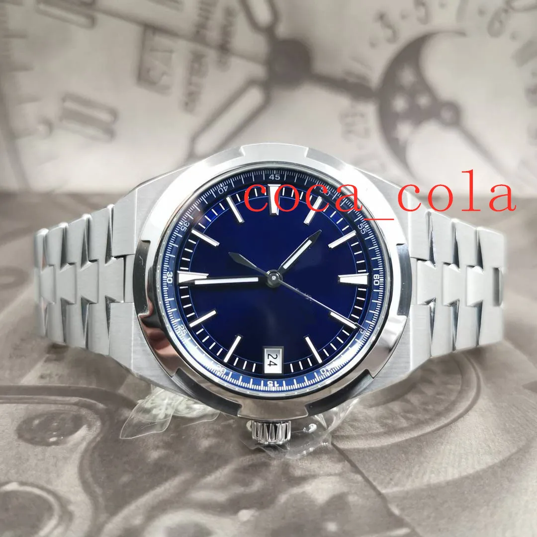 Speciaal gemaakt waterdicht horloge Bestverkochte mode-horloges heren 41 mm 4500 V blauwe wijzerplaat Mechanisch transparant automatisch saffier2814