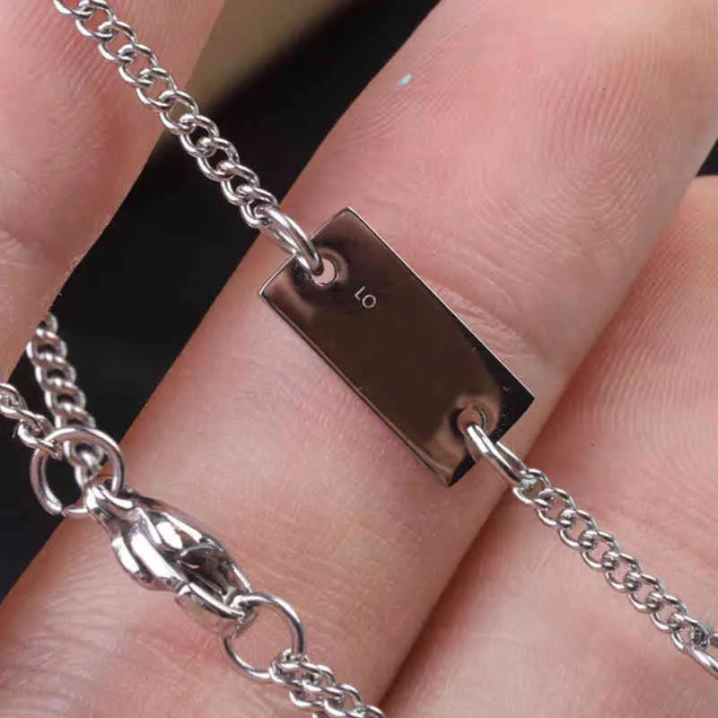 Schmuck dreiteilige Buchstaben-Tag-Ring-Halskette Männer und Frauen Paar Pullover Kette Zubehör