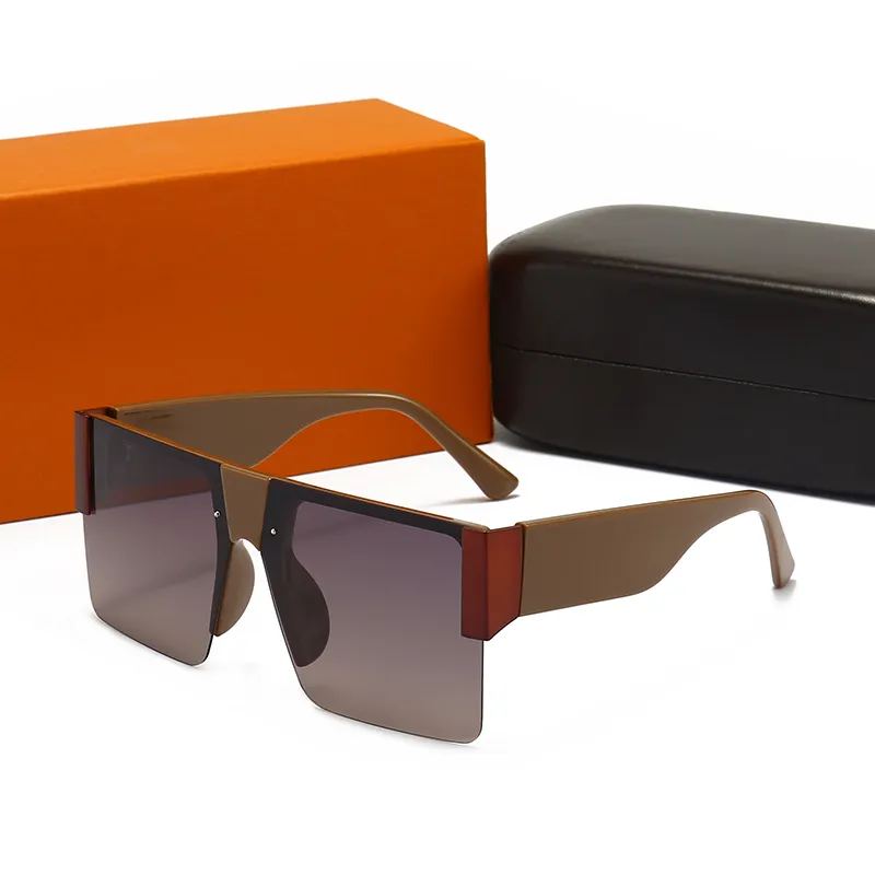 Летние высококачественные знаменитые солнцезащитные очки для мужчин больших размеров с плоским верхом, женские солнцезащитные очки с цепочкой, женские квадратные оправы, модельер с pa311F