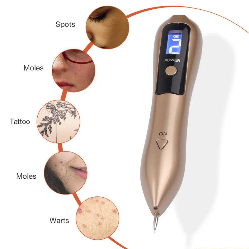 Caneta de plasma lcd com iluminação led, máquina de remoção de tatuagem, toupeira, cuidados faciais, sardas, verrugas, removedor de manchas escuras 26