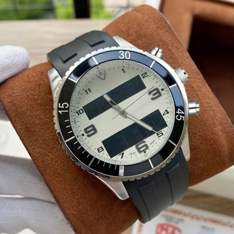 Montre de luxe Horloges Multifunctioneel Chronograaf Horloge Elektronisch Quartz Heren Designer Horloges orologio di lusso348b