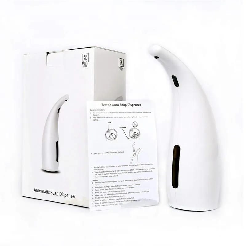 Dispenser di sapone liquido con sensore automatico touchless la cucina domestica Dispenser di sapone accessori da bagno 300ML185u