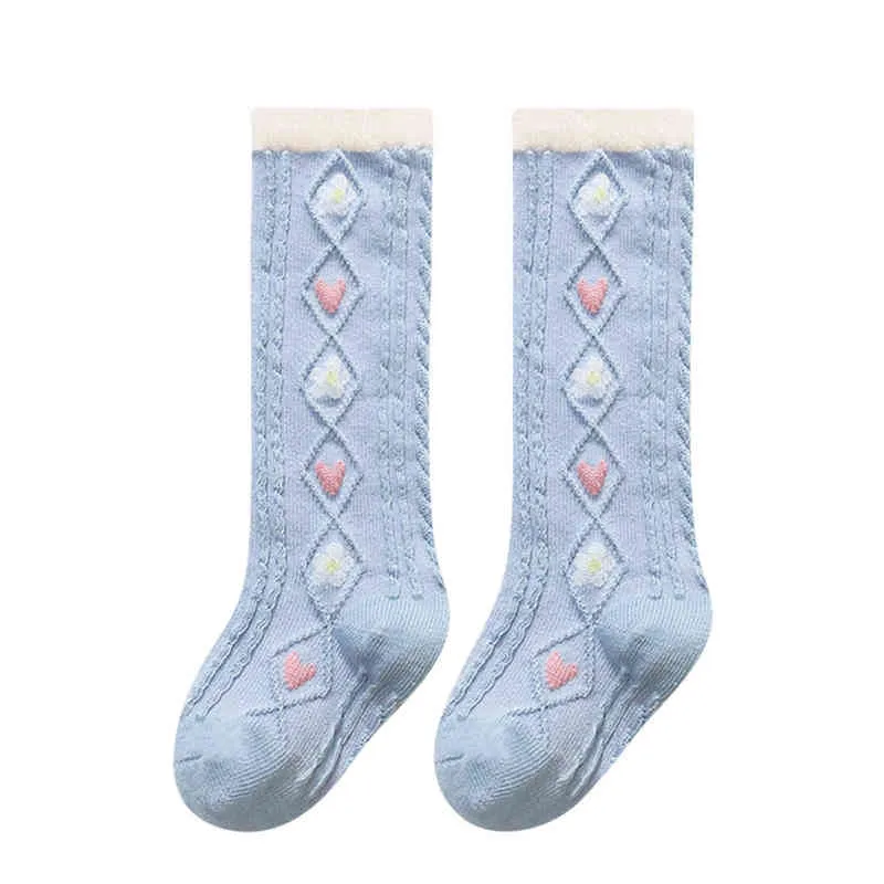 Jesień Baby Girl Socks Maluch Baby Dzieci Dziewczyny Ciepłe Kolee Skarpetki Pończochy Mid-Calf Długość Skarpetka Miękka Odzież G1224