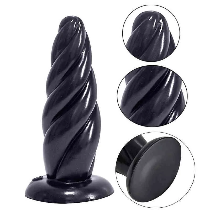 Nexy Dildos Anal Jouets Grand Tours Twist Twist Fiche vestibulaire pour hommes et femmes masturbation Soft Chrysanthemum Dilator Fun Adult Products 0225