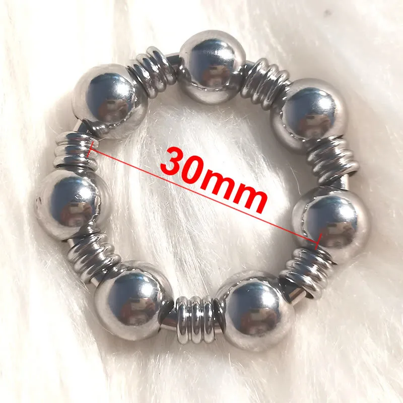 Metalen Penisring sexy Speelgoed voor Mannen Mannelijke Vertraging Ejaculatie Rvs Cockring Met Eikelstimulator Sperma Lock287p4350490