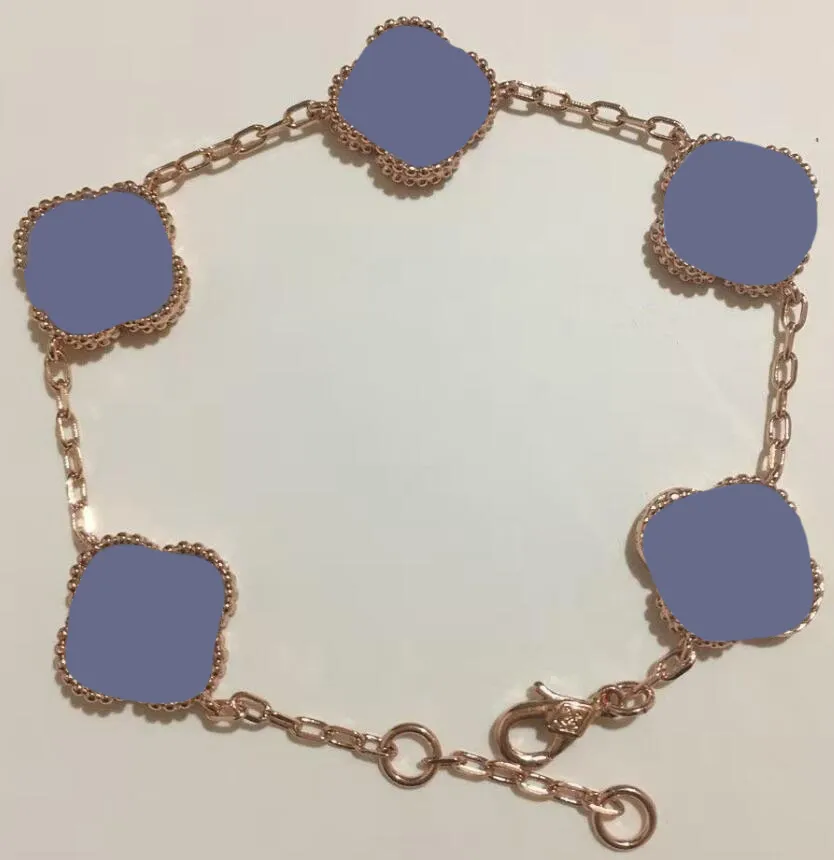 6 kleuren mode klassieke 4 klavertje vier bedelarmbanden armband ketting hoge kwaliteit agaat schelp bruiloft cjeweler voor heren dames240M