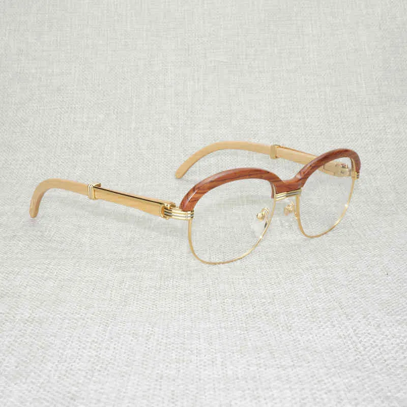 Vintage Houten Vrouwen Wrap Stijl Zonnebril Gafas Mannen Voor Outdoor Ronde Clear Glazen Frame Shad Culos Eyewear