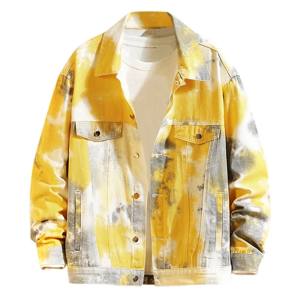 Streetwear Jacket Men New Spring Autumn 2020 Overalls Fashion Printed Men's Jacket Fashion Tie Dye Print Hip Hop Outerwear Coat LJ201013