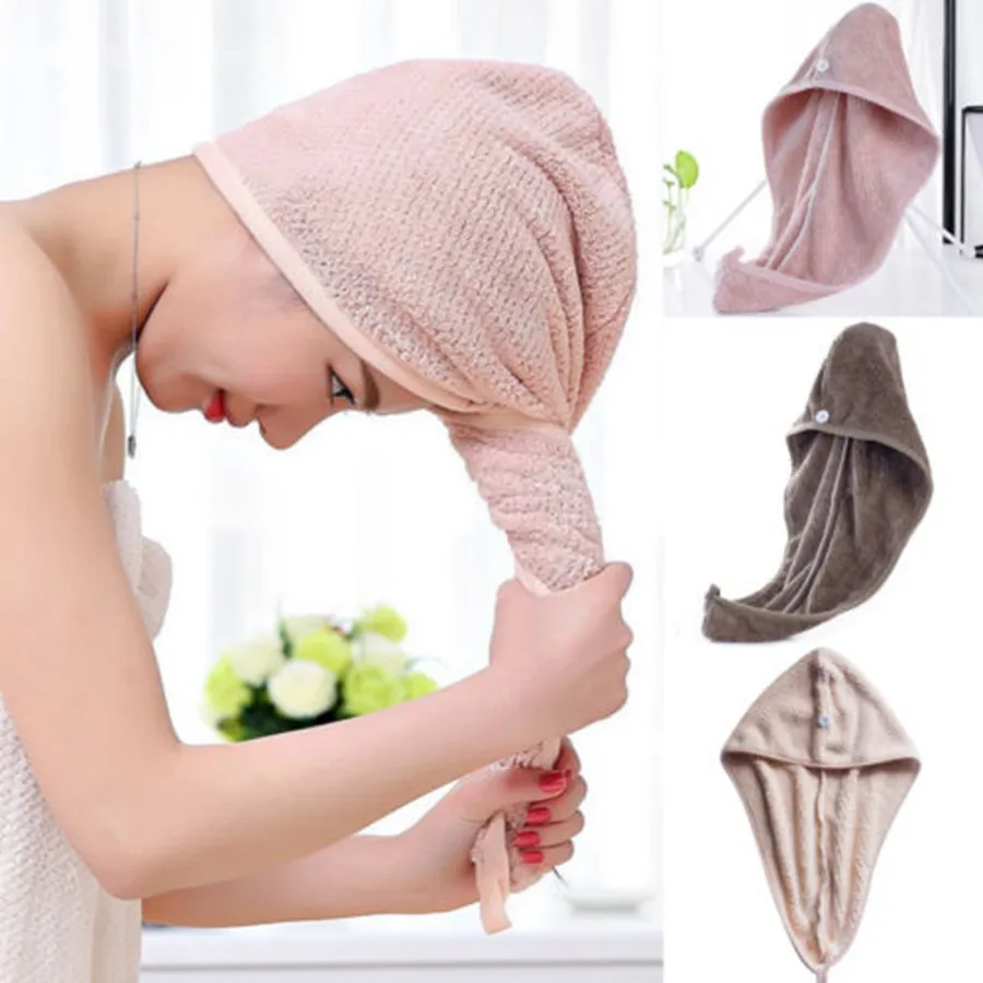 Magic Microfiber Haar Snelle Drogend Droger Handdoek Bad Wrap Hoed Snel Douche Cap Tulband Handdoek Droog 4Styles