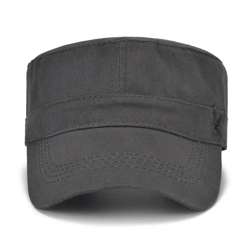 高品質の男性ヴィンテージフラットトップキャップ刺繍イーグルイーグル帽子豪華なカジュアル女性野球帽子コットンブラックアーミーキャップ201022124